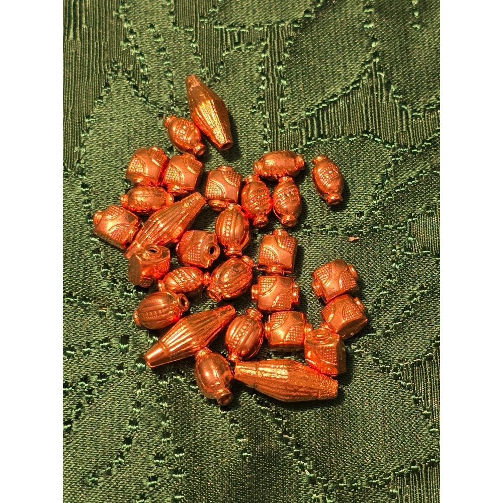 Copper Beads Bulk Lot Oval Teardrop Faceted Crafting Jewelry Making Supplies#101